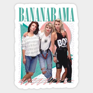 Bananarama - Retro 80s Fan Art Design Sticker